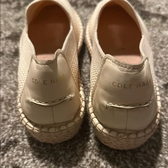 Cole Haan Cream Textured Slip-Ons - Picture 2 of 3